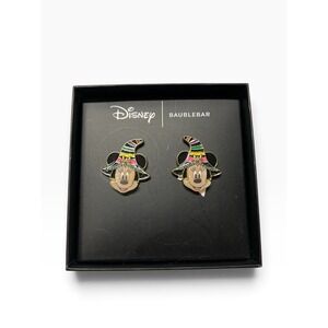 Disney X Baublebar Earrings Mickey Mouse Halloween Witches Hat Stud Glitter